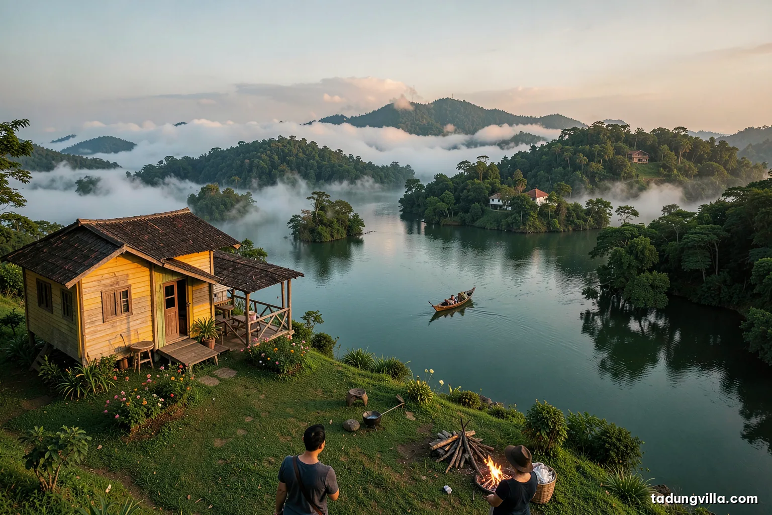 Chơi gì quanh hồ khi ở villa
